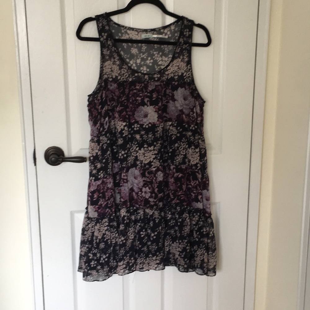 Kimchi Blue Navy Floral Boho Tent Dress